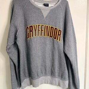Universal Gray Gryffindor Crewneck Sweater